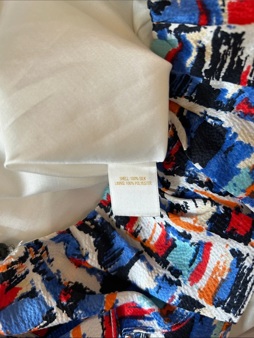 kate spade Silk Kaleidoscope Multi-Color Ruffle Front Sleeveless Mini Dress sz 0